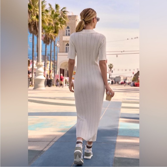 Varley Andrea Pointelle Knit Dress - Picture 3 of 8